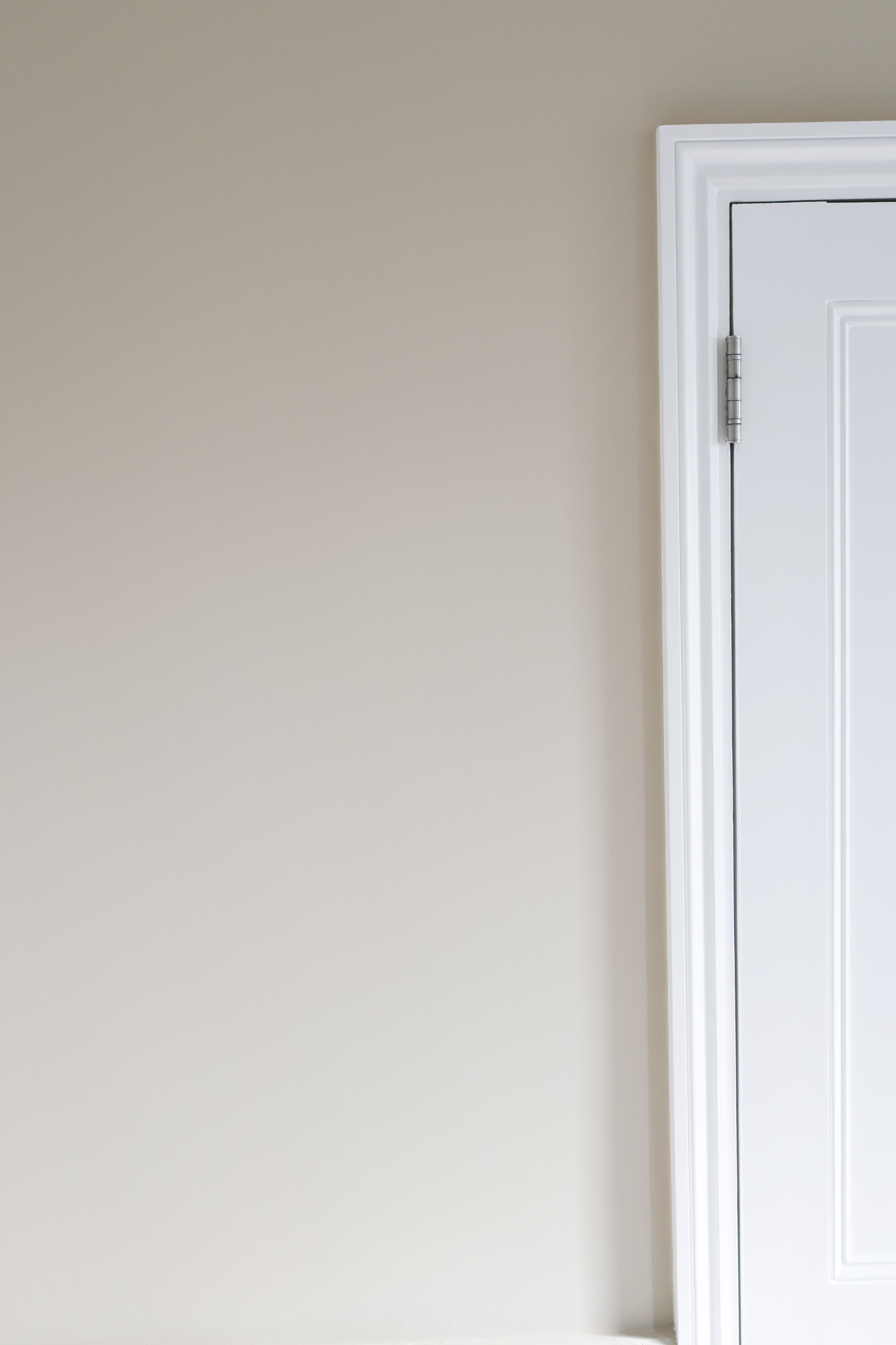 Room interior showing wall preparation and finishing